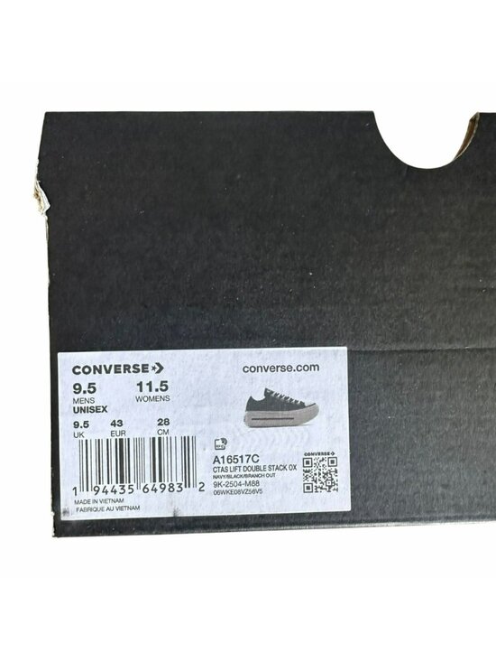 ⭐Converse Lift Double Stack Platform Plaid 9.5 Men\'s shoes Sneaker Black A16517C